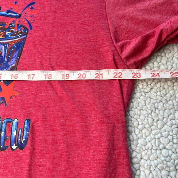 Americana 4th of July Red, White and Brew Softstyle Gildan Tee XL - Picture 4 of 6
